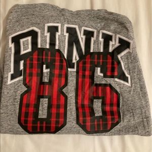 PINK long sleeve with plaid jersey numbers